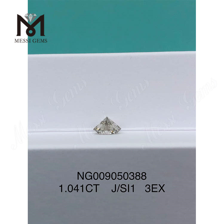 1.041ct J SI1 diamante bianco coltivato in laboratorio I SI EX Cut