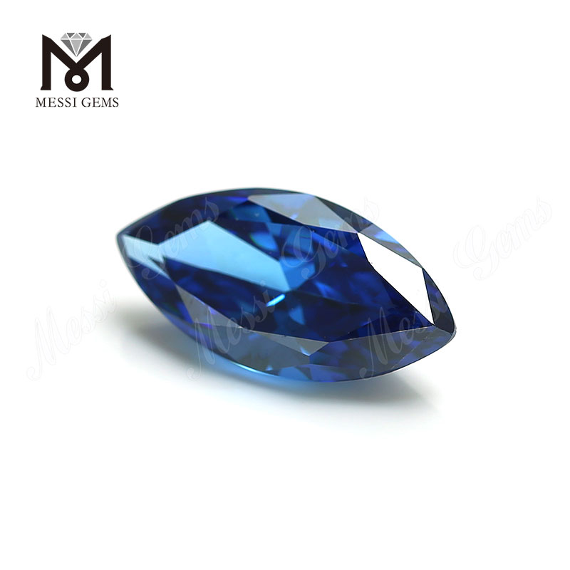 Prezzo di pietra di alta qualità marquise forma 7x14mm topazio blu CZ Cubic Zirconia Stone