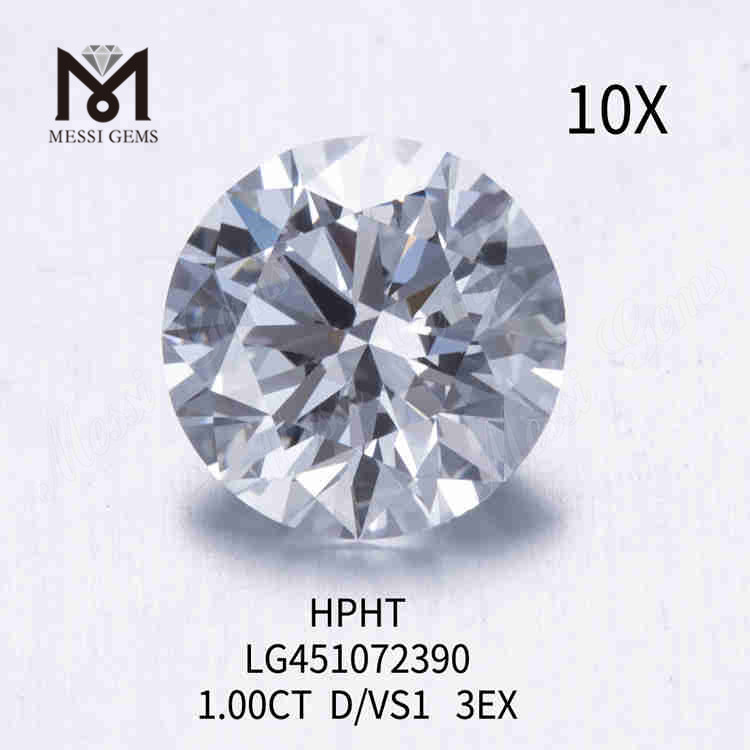 1.00CT D VS diamante creato in laboratorio 3EX HPHT diamanti sintetici sciolti