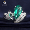 gioielli in oro bianco 14k 18k anello smeraldo all\'ingrosso volpe forma animale gioielli da donna sexy color smeraldo