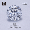 1,10 carati F VS2 Diamanti rotondi BRILLIANT EX Cut HPHT lab