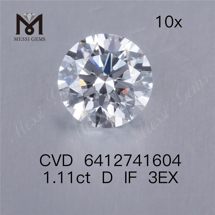 Diamante 1.11ct D cvd Prezzo all'ingrosso IF 3EX diamante artificiale in vendita