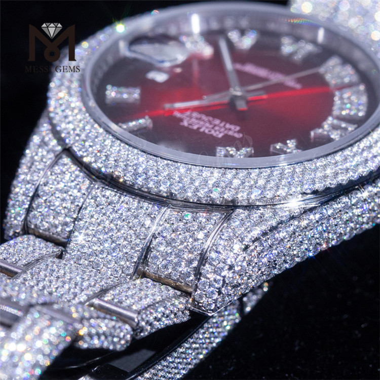 Orologio personalizzato Design personalizzato Orologio da uomo di lusso Orologio DEF Vvs Moissanite