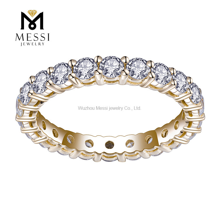 18k 14k 10K Eternity Band Lab Diamond Eternity Band Ring