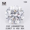 Prezzo di fabbrica del diamante da laboratorio 2.28CT G VS2 3EX CVD RD