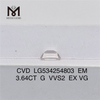 3.64CT G VVS2 EX VG EM migliori diamanti da laboratorio online CVD LG534254803