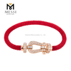 Bracciale Moissanite in oro rosa Gioielli da donna Catena regalo Bracciale alla moda Oem unisex