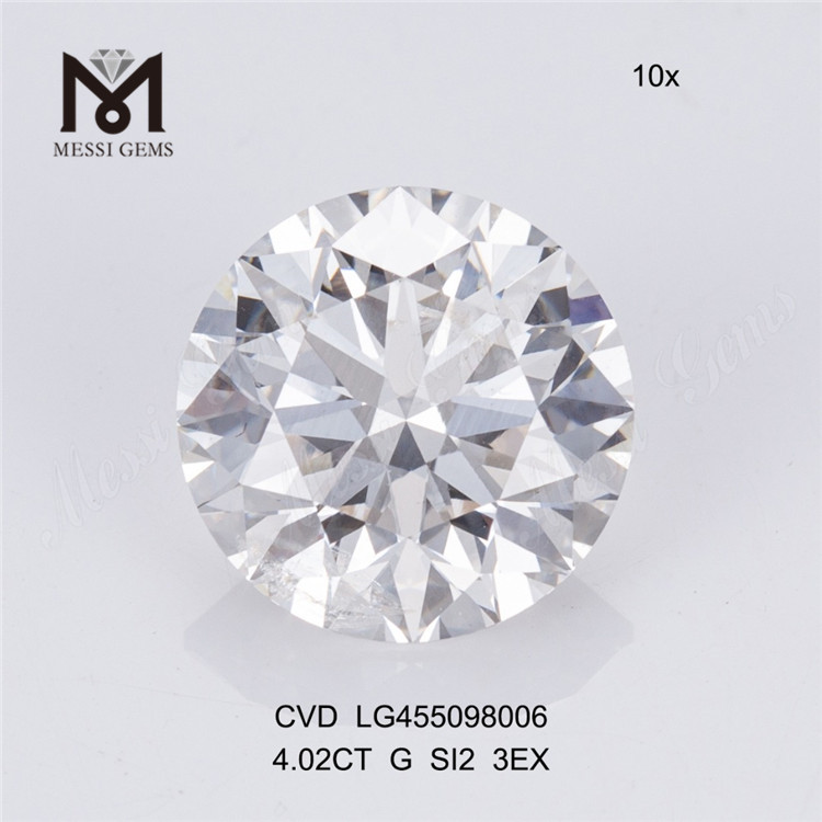 4.02CT G rd best seller loose lab diamond 3EX rd loose cvd diamond in vendita