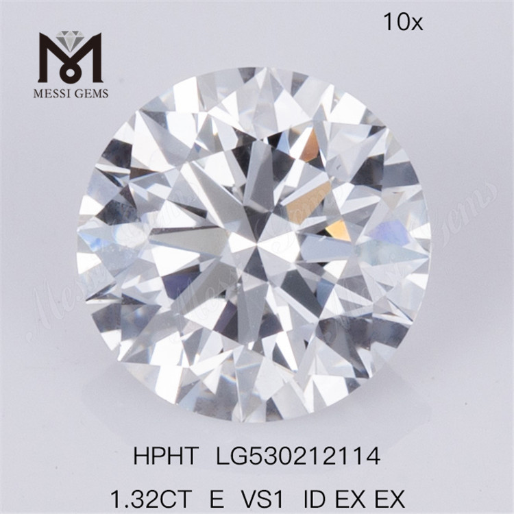 1.32CT E VS1 ID EX EX Diamante rotondo da laboratorio sciolto HPHT