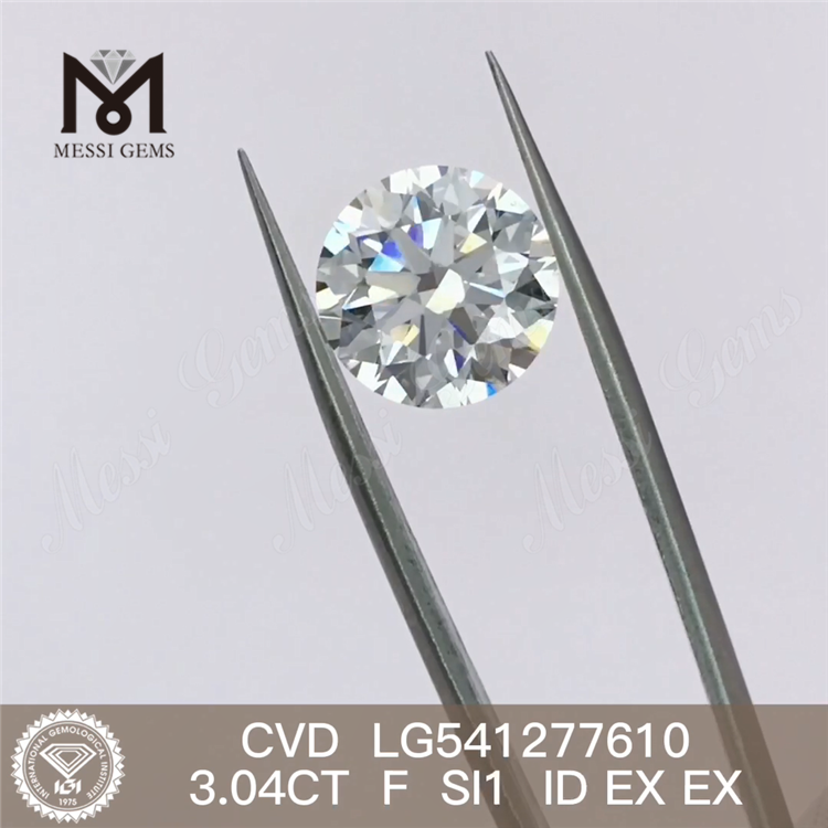 3.04CT F cvd diamante artificiale si1 prezzo di fabbrica del diamante da laboratorio sciolto