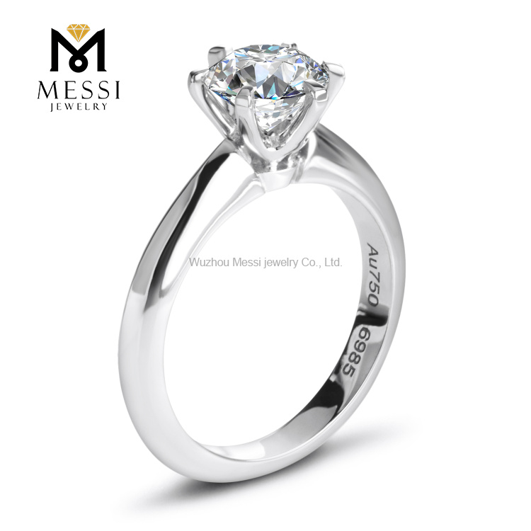 Lab Diamond Engagement Ring 10K 14K 18K White Gold HPHT CVD gioielli con diamanti Lab Grown Diamond Ring