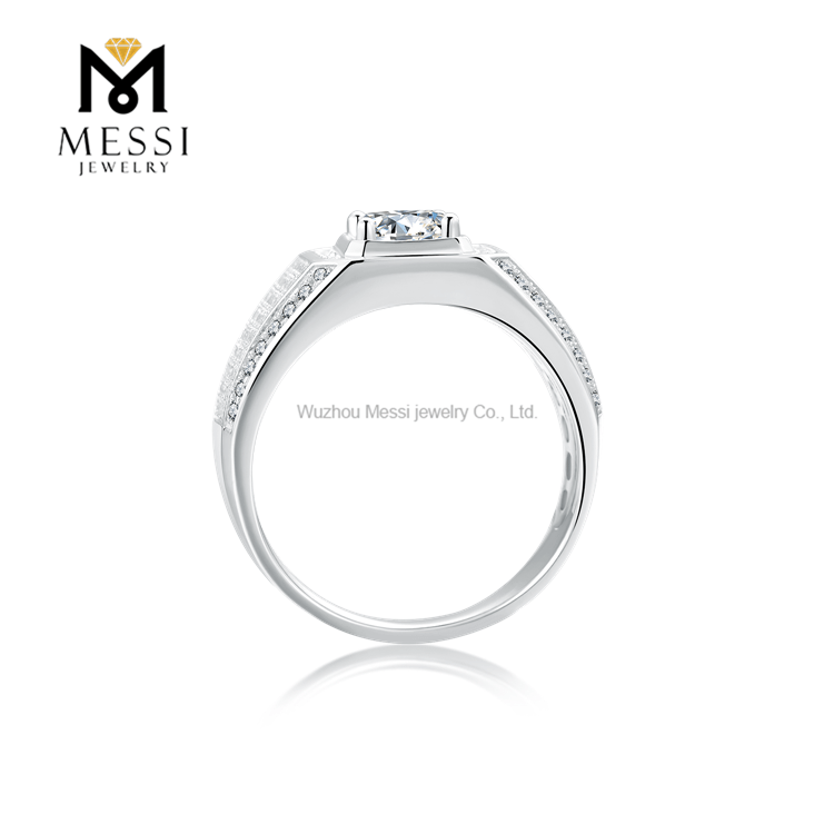 Anelli da uomo in moissanite con anello in argento 925 di nuova qualità