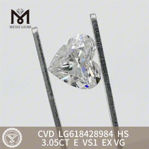 3.05CT E VS1 HS diamante coltivato in laboratorio più economico CVD丨Messigems LG618428984