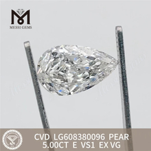 Prezzo di fabbrica dei diamanti fabbricati IGI da 5,00 CT PEAR E VS1 丨 Messagems LG608380096 