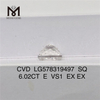 6.02CT SQ E VS1 EX EX più grande diamante realizzato in laboratorio CVD LG578319497