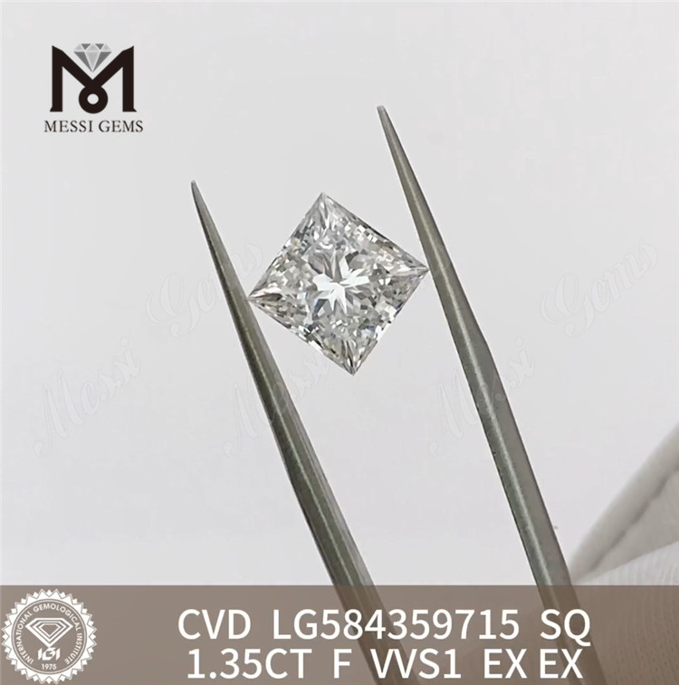 Certificato di diamante 1.35CT F SQ VVS1 IGI per ogni occasione丨Messigems LG584359715 