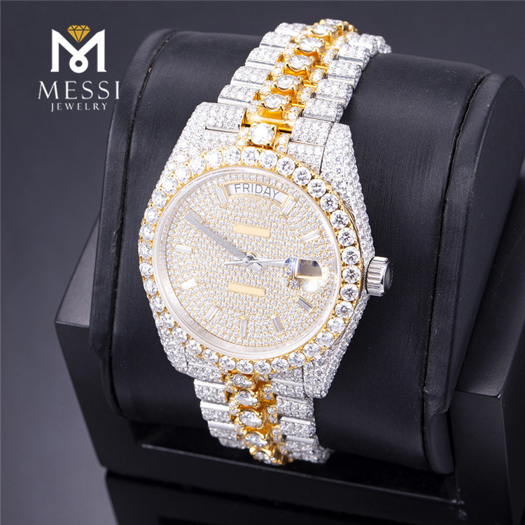 orologi moissanite ghiacciati all'ingrosso
