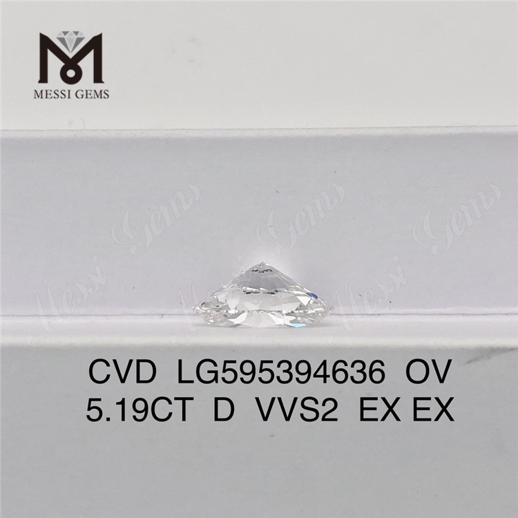 Diamante CVD da 5,19 ct D VVS2 EX EX OV CVD da 5 ct LG595394636