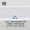 Diamanti ingegnerizzati in laboratorio FANCY VIVID BLUE da 2,17 CT SQ VS1 LG614321246丨Messigems
