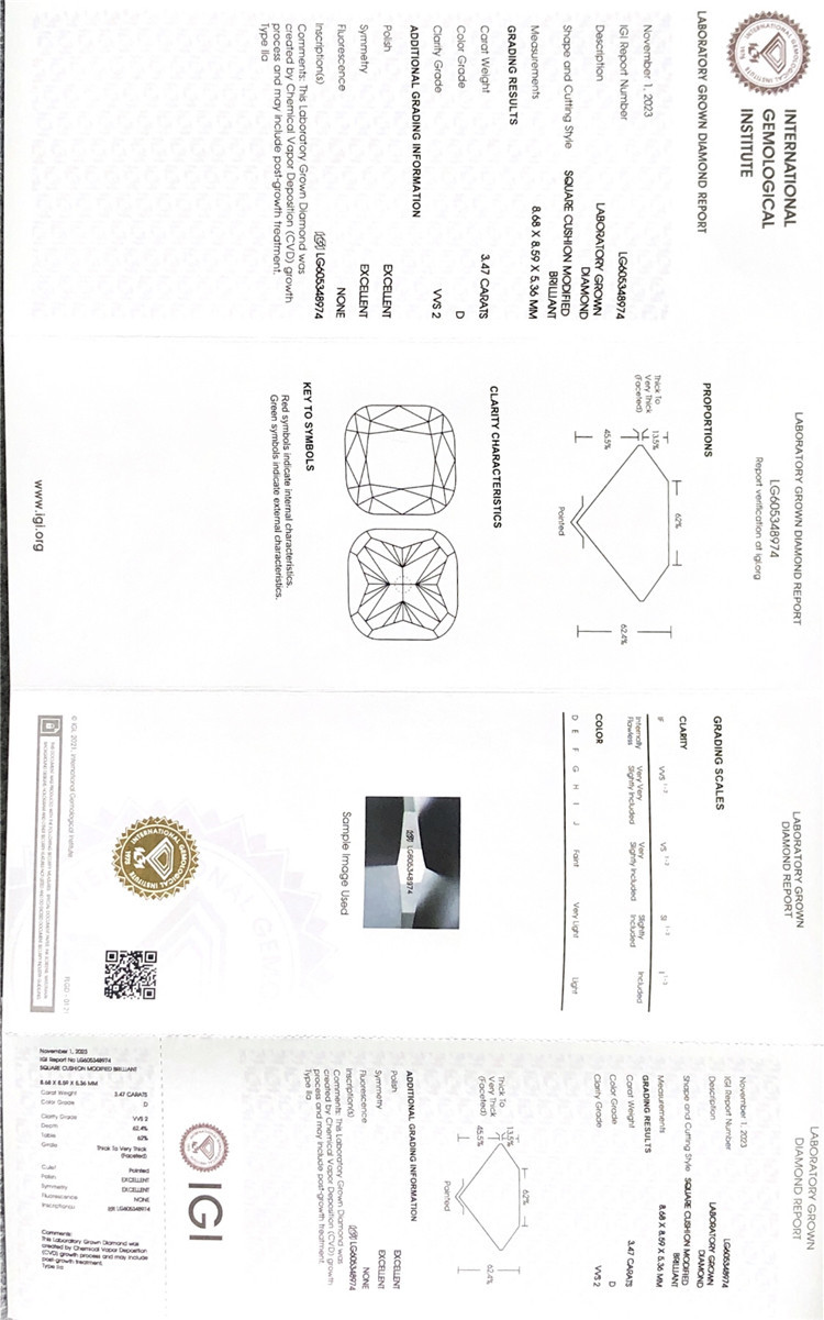 Diamanti sciolti certificati igi