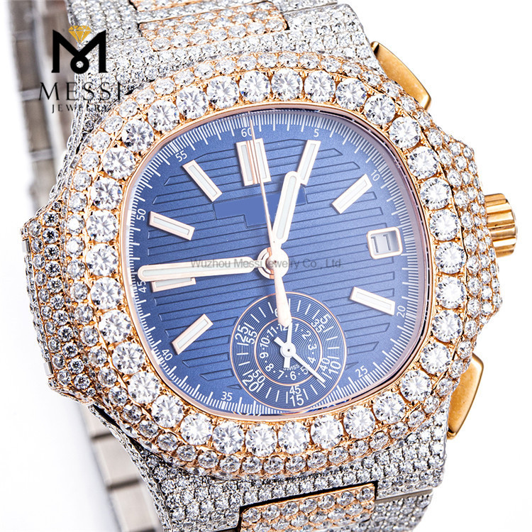 Orologi da uomo Moissanite combinati di lusso ed eleganza per uomo MSA-579