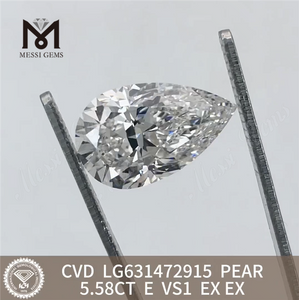 Diamanti sintetici 5.58CT E PEAR VS1 IGI LG631472915丨Messigems