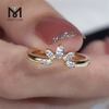 5 pietre 14k diamante coltivato in laboratorio anello marquise in vendita