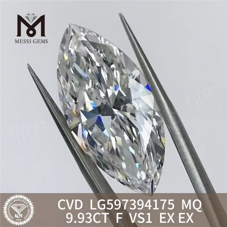 9.93CT F VS1 EX EX aumenta il tuo inventario con diamanti coltivati ​​in laboratorio MQ CVD LG597394175丨Messigems