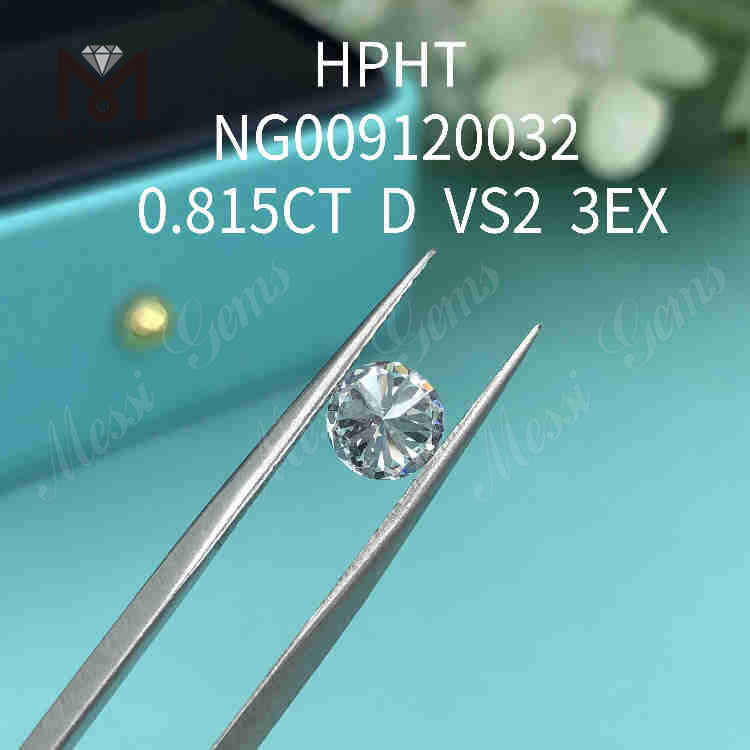 0,815 carati D/VS2 diamanti rotondi fabbricati in laboratorio prezzo 3EX
