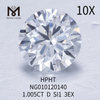 D 1,005 ct Pietra preziosa sciolta Diamante sintetico SI1 EX CUT