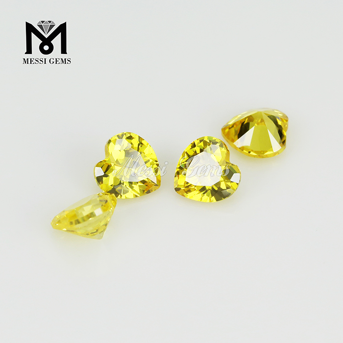 Prezzo della pietra preziosa di zirconi cubici gialli dorati di alta qualità