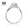 Messi Gems semplice 1-3ct DEF moissanite anello in argento sterling 925 donna anello d\'argento da indossare ogni giorno
