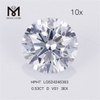 0,53 Carati D VS1 3EX Diamanti sciolti rotondi coltivati ​​in laboratorio acquista online Prezzo di fabbrica