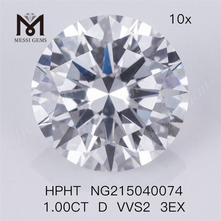 Diamanti da laboratorio HPHT D VVS2 3EX da 1,00 ct