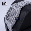 Orologio da uomo in moissanite con diamanti ghiacciati e set di lancette di lusso da uomo di design personalizzato 