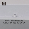 1,81 ct D VS2 IDEAL Prezzo produttore di diamanti rotondi coltivati ​​in laboratorio
