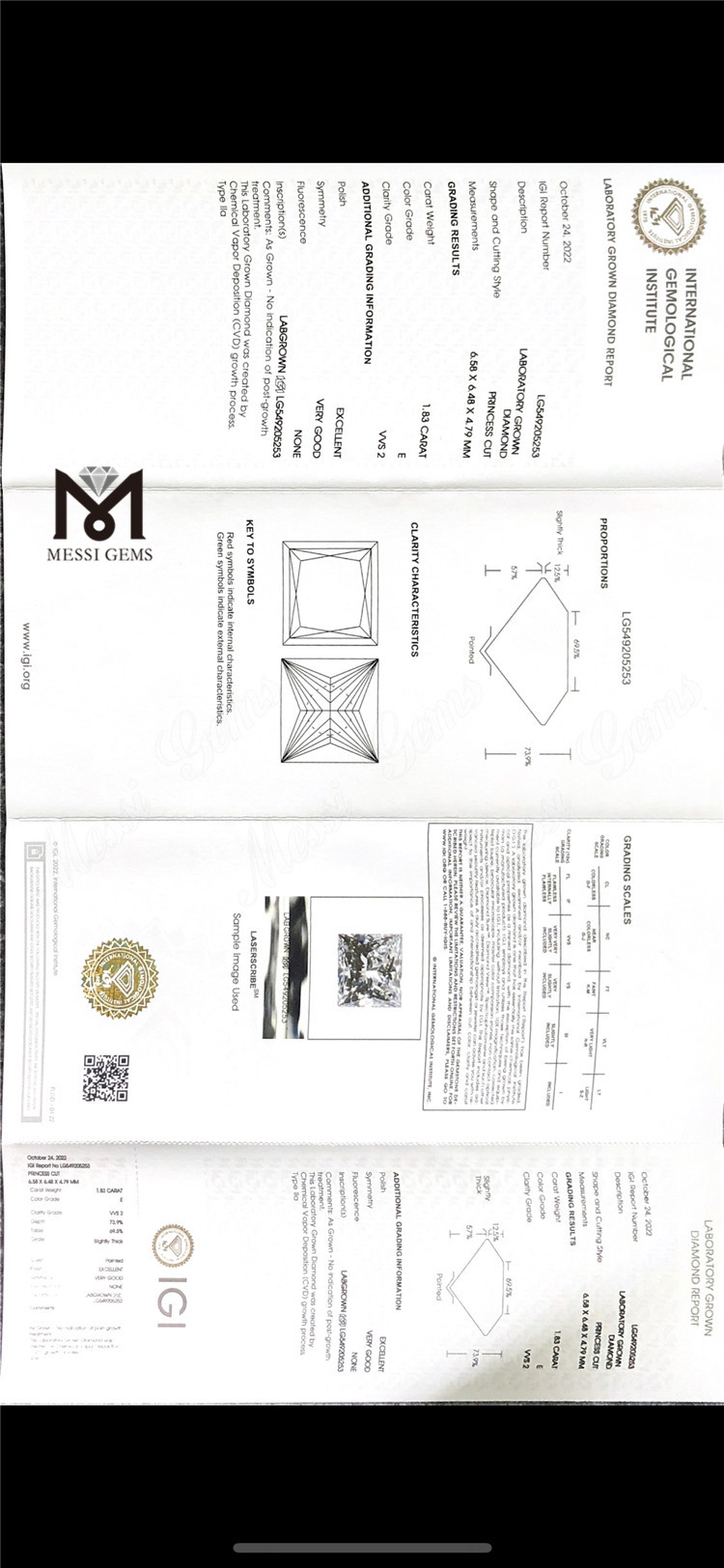 miglior diamante da laboratorio sciolto SQ