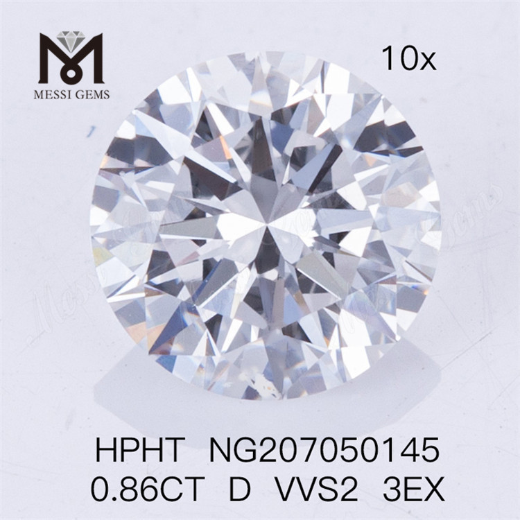 HPHT 0.86CT D VVS2 3EX diamanti da laboratorio economici