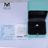 Anello in oro bianco 18 carati con diamante da laboratorio D VVS2 da 0,56 carati Anello da matrimonio in platino con diamante artificiale