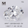Diamanti da laboratorio HPHT da 1,52 ct F VS1 EX VG OV