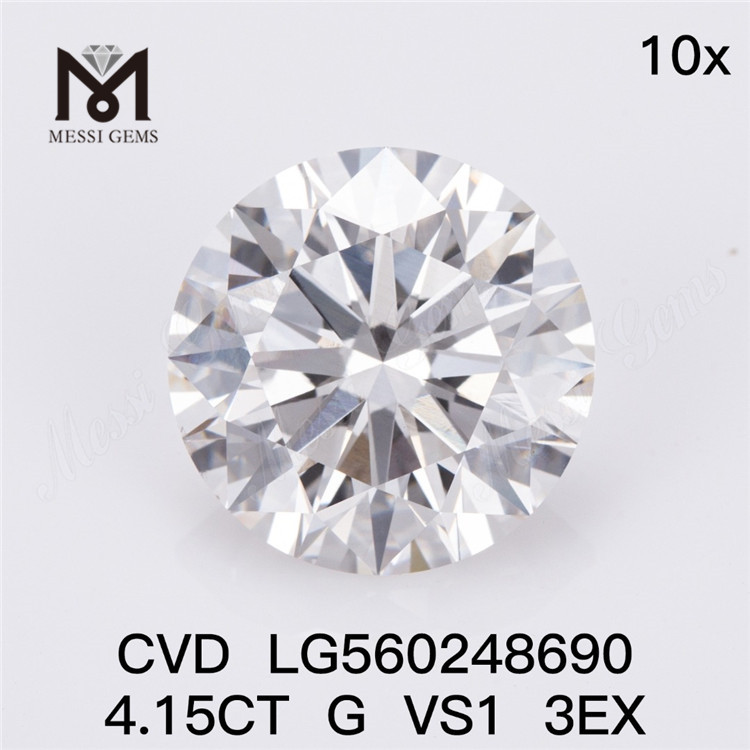 Diamante da laboratorio 4.15CT G VS1 3EX CVD IGI