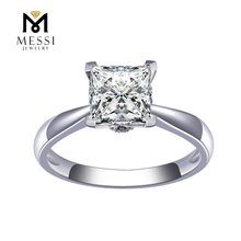 Anello di fidanzamento con pietra di diamante grande di lusso di vendita calda per le donne