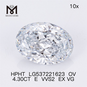 4,30 ct vvs bianco acquista diamanti da laboratorio E color oval hpht loose lab diamond