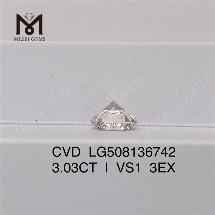 3.03ct I VS1 3EX Forma rotonda Il laboratorio sciolto ha creato il prezzo di fabbrica del diamante da 3 carati 
