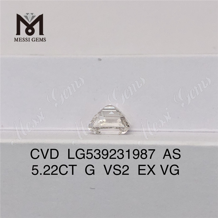 Diamante da laboratorio sciolto economico da 5,22 ct AS CUT G VS2 prezzo di fabbrica dei diamanti coltivati ​​in laboratorio di altissima qualità