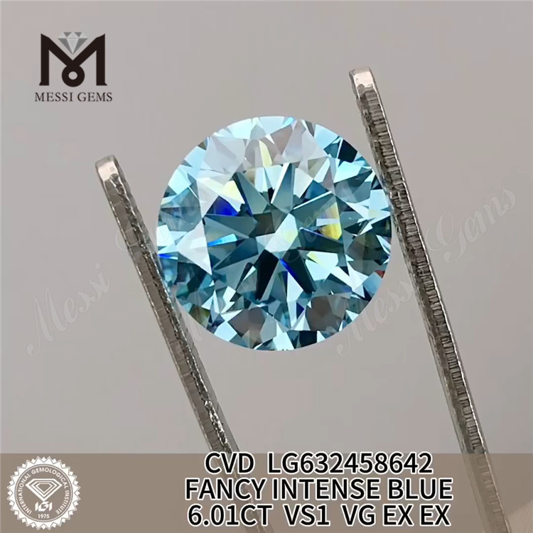 6.01CT VS1 VGFANCY BLU INTENSO IGI Diamante LG632458642丨Messigems