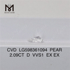 2.09CT D VVS1 EX EX PS CVD Diamante sciolto LG598361094 