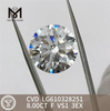 8.00CT F VS1 3EX cvd diamante porcellana CVD certificato IGI Sparkle丨Messigems LG610328251