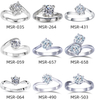 Anello solitario in oro 0.3CT 0.5CT 9K 10K 14K 18K IGI