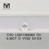 Diamanti creati in laboratorio da 9,39CT OV D VVS2 LG611369364丨Messigems